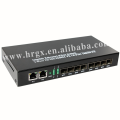 Prix ​​le plus bas 10/100 / 1000Base-TX à 1000Base-FX 8 ports sfp et 2 Ports RJ45SFP Media Converter